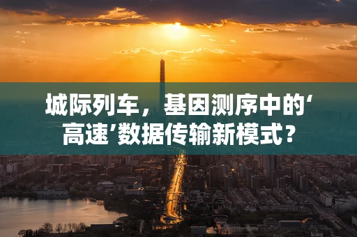 城际列车，基因测序中的‘高速’数据传输新模式？