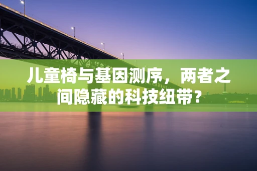 儿童椅与基因测序，两者之间隐藏的科技纽带？