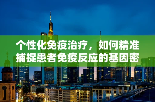 个性化免疫治疗，如何精准捕捉患者免疫反应的基因密码？