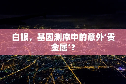 白银，基因测序中的意外‘贵金属’？