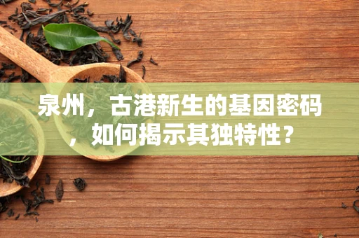 泉州，古港新生的基因密码，如何揭示其独特性？