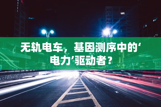 无轨电车，基因测序中的‘电力’驱动者？