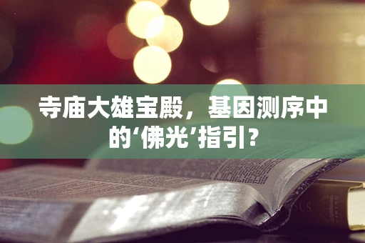 寺庙大雄宝殿，基因测序中的‘佛光’指引？