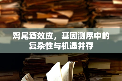 鸡尾酒效应，基因测序中的复杂性与机遇并存