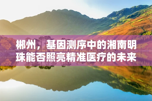 郴州，基因测序中的湘南明珠能否照亮精准医疗的未来？